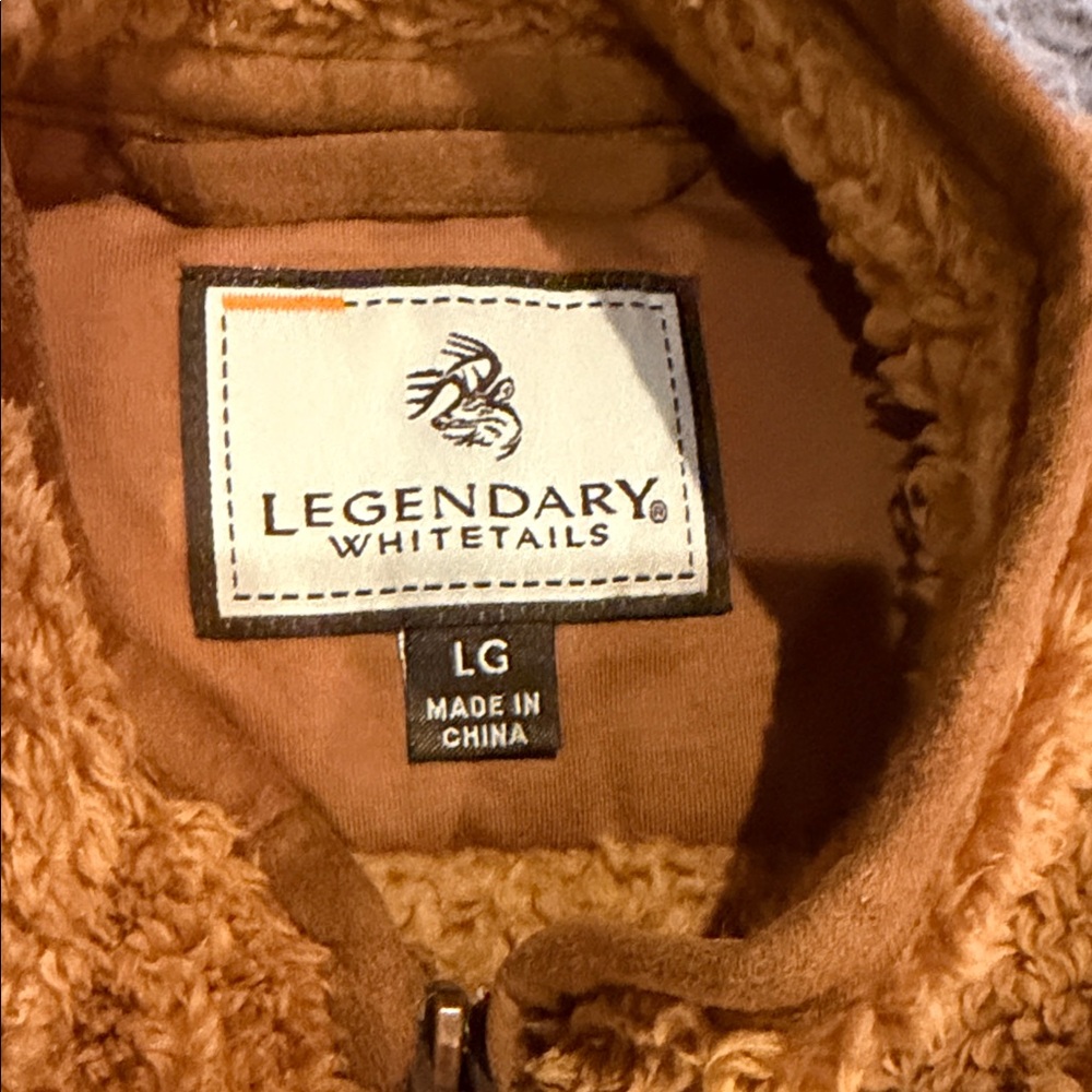 Legendary Whitetails Women's Golden Brown Fleece Vest - Picture 2 of 6